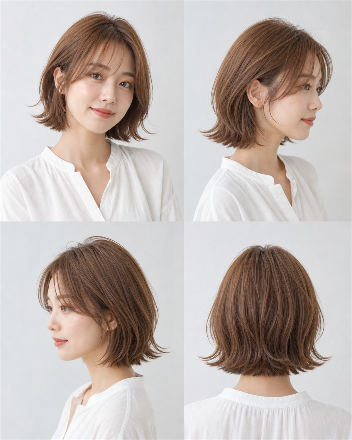 襟足を締めたベリーショート