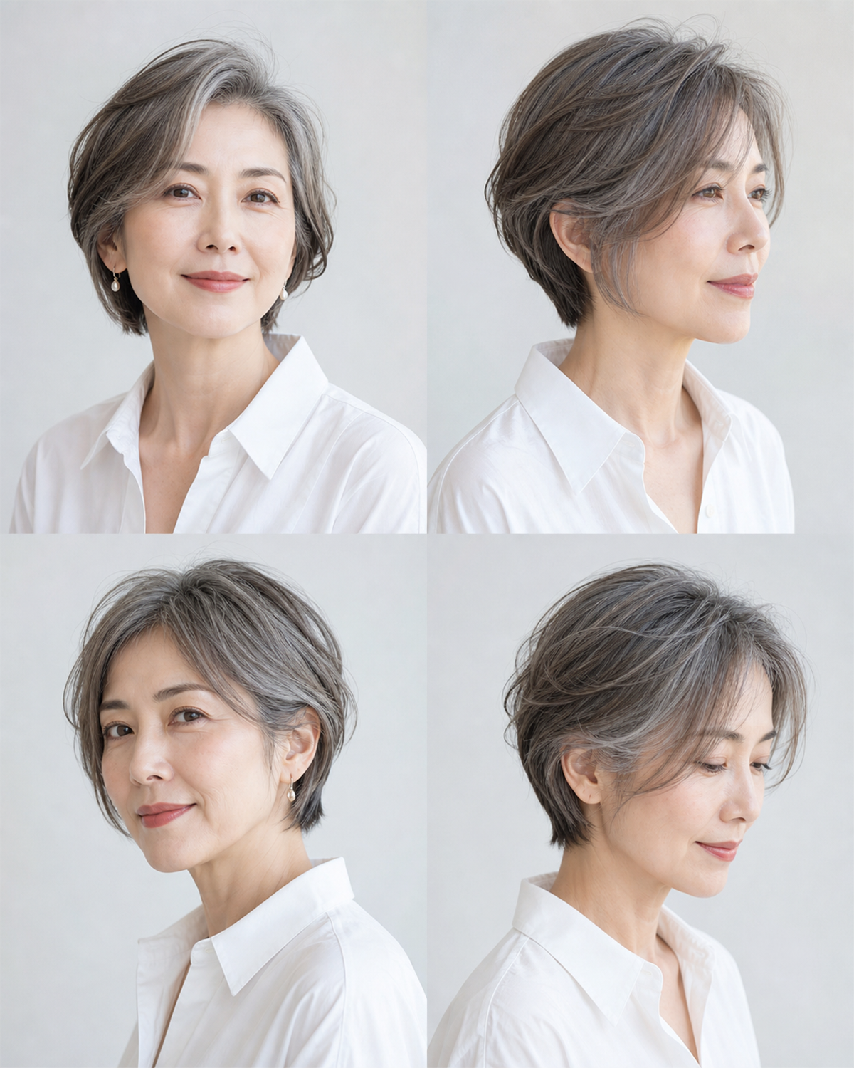 ストレートロングの艶髪スタイル